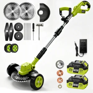 SEESE 3-in-1 Cordless Lawn Mower | 21V Battery Kit – Trimmer, Edger & Mower Combo, Lightweight for Small to Medium Yards